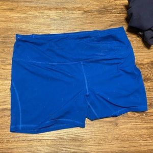 blue athletic shorts!